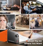 Ozone Generator, 48,000mg/h High Capacity O3 Machine for Large Spaces Up to 4,000 Sq Ft, Portable Odor Eliminator for Car, Ho