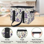 Reusable Grocery Bags Heavy Duty Shopping Bags Foldable Large Tote Bags with Long Handles & Hard Bottom