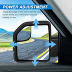 JDMSPEED Left Driver Side View Mirror Compatible with 2015-2020 Ford F150 with Heated Turn Signal Power Glass Puddle lights C