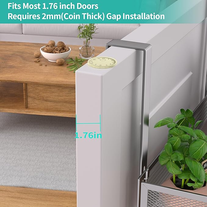 HapiRm Over The Door Hanger with Coat Hooks and 2 Baskets, Rustproof & Waterproof Over The Door Hooks, Storage Organizer for 