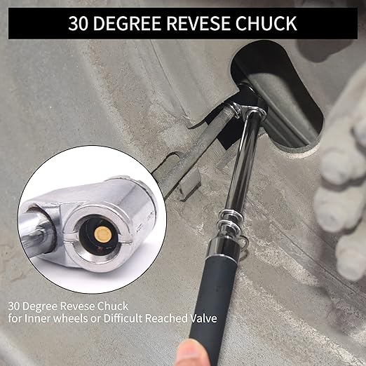 SAFELIFE Tire Pressure Gauge Dual Head Truck Tire Pressure Gauge 10-150PSI, Heavy Duty Stainless Steel Tire Gauge with Two-Sided Aluminum Scaleplate for Cars Trucks RV Van 2 Pack