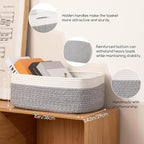 OIASKET Storage Baskets for Organizing 3 Pack, Woven Baskets for Shelves, Closet Organizer Bins Empty Gift Basket Toy Storage