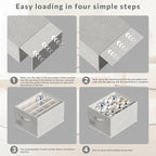 2 Pack Shoe Organizer for Closet, Fits 16-32 Pairs Fabric Shoe Storage Bins Large Shoe Box Storage Containers with Bottom Sup