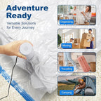 HOUSE DAY 10 Small Vacuum Seal Bags For Clothing Travel, 80% Space Saving Travel Vacuum Bags with Electric Pump, Vacuum Stora