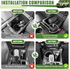 3PCS Center Console Organizer for 2010-2024 Toyota 4Runner Gear Shift Side Tray Hanging and Insert Armrest Storage Boxs for 4 Runner Accessories(3PCS Center Console Organizer/Fit 10-24)