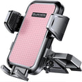 CD Slot Phone Mount, Upgraded Car Phone Holder [Thick Cases Friendly], 360° Adjustable Universal Phone Mount for Car CD Slot Mount for iPhone & Android Cell Phones (Pink)