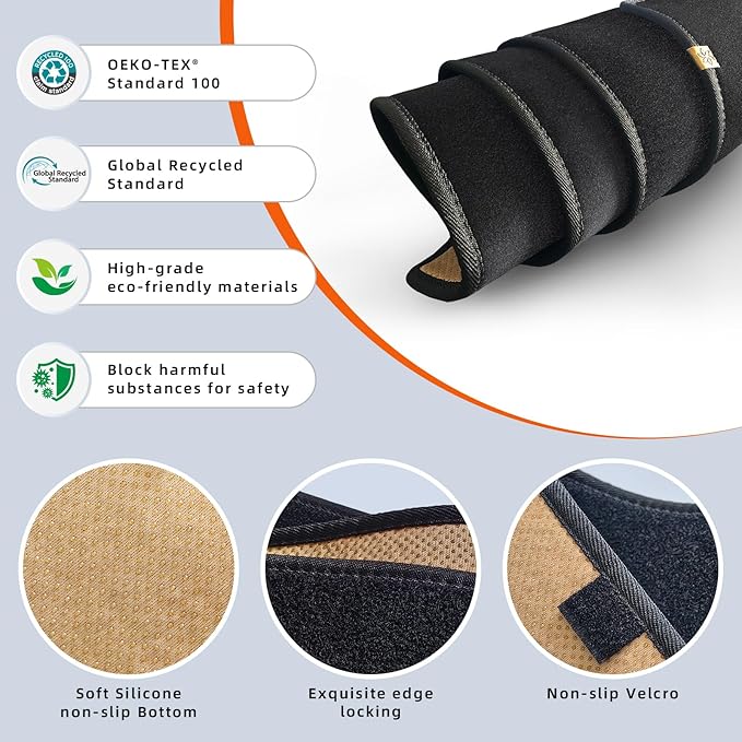 KEYOOG Dashboard Cover Dash Mat Fit for Fo-rd Explorer 2019-2011 (Without HUD Models),Car Dash Board Mat Anti-Glare Carpet,No