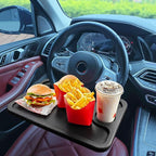 Steering Wheel Tray With Cup & Pen Holder for Eating, Makeup, Working, Writing - Car Desk Suitable for Cars, SUVs, Pickup Trucks and RVs