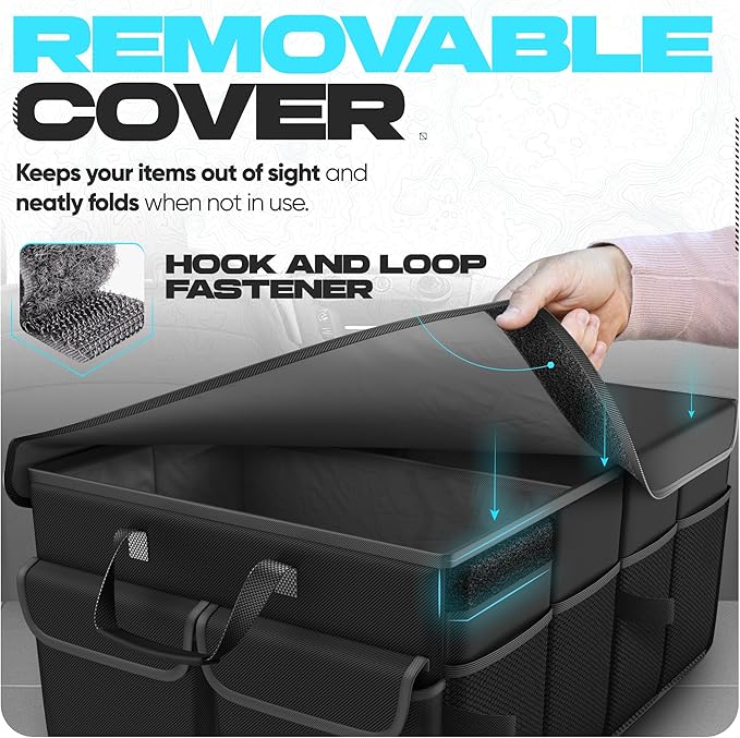 FORTEM Trunk Organizer For SUV Car Trunk Organizer, Foldable Storage, Car Accessories for Women Men, Collapsible Bag, Perfect C