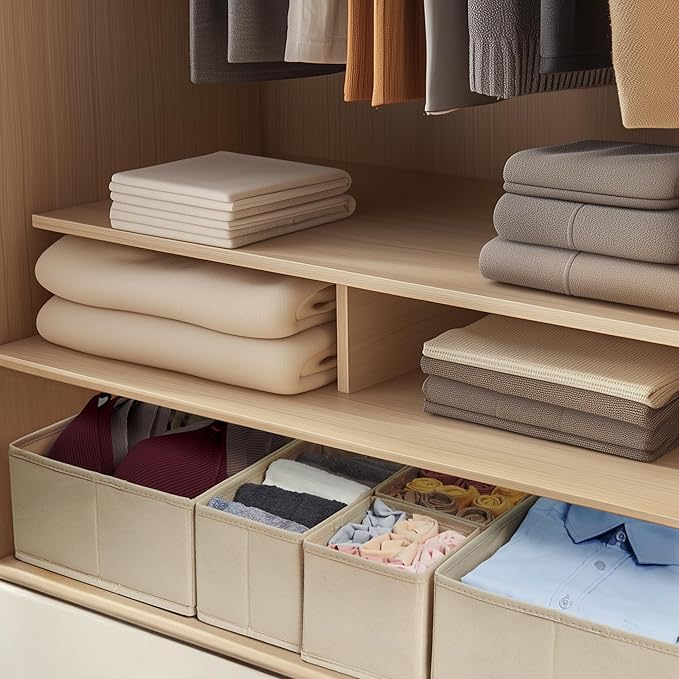 Kootek 16 Pack Drawer Organizer Clothes, Dresser Drawer Organizers for Clothing Fabric Foldable Closet Organizers and Storage