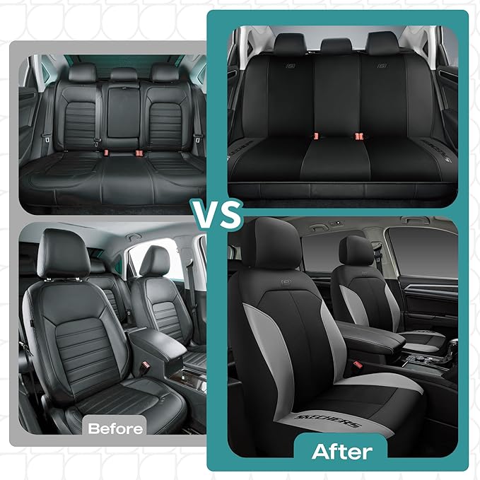 Skechers Car Seat Covers,GOGA Mat Oxford Cloth Seat Covers,Waterproof Car Seat Covers Full Sets,Automotive Universal Fit Seat