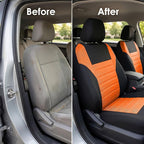 FH Group Automotive Car Seat Covers Full Set Premium 3D Air Mesh Front Seat Covers, Airbag Compatible & Split Bench Cover Uni