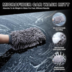 9Pcs Car Wheel & Tire Brush Kit, Wheel Cleaner Brush, Soft-bristled Rim Brush, Car Drying Towel (36"x 24"), Tire Shine Applic