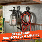 ULIBERMAGNET New Upgraded Heavy Duty Magnetic Garage Hooks,4 Pack Strong Large Magnet Hooks for Power Drill,Garden Tools,Hose
