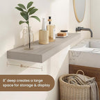 Dreamland 36 Inches Floating Shelves for Wall, 8" Deep Long Floating Shelves Set of 2, Large Display & Storage Shelf, Wall Sh