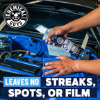 Chemical Guys CLD300 Streak Free Glass & Window Cleaner (Works on Glass, Windows, Mirrors, Navigation Screens & More; Car, Truck, SUV and Home Use), Ammonia Free & Safe on Tinted Windows, 128 fl oz