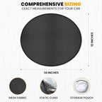 EcoNour Semi-Transparent Static Cling Window Shade for Car Sun Visor | 2Pack Mesh - Circle Glare Patch | Glare Protection for Windshield & Driving Safety | Sun Glare Protection Accessories