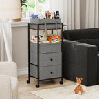Modanais Baby Diaper Caddy Organizer Cart with Drawers - 3In1 Rolling Storage Cart with Wheels, Removable Diaper Caddy, Detac