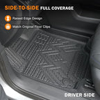KUST Floor Mats for Chevy/Chevrolet Equinox EV 2024-2025 2026 (Not for Gas), All Weather Floor Liners Front Rear 2 Rows Car Mats for Equinox Accessories TPE Rubber High Edge