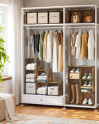 SONGMICS Cube Storage Organizer, Set of 16 Plastic Cubes, Closet Organizers and Storage, Room Organization, Bedroom Living Ro