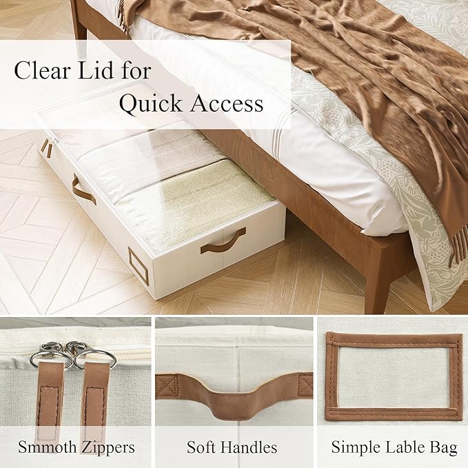 Underbed Storage Box with Storage Bins
