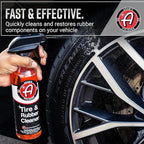 Adam's Polishes Tire & Rubber Cleaner (Gallon) - Removes Discoloration From Tires Quickly - Works Great on Tires, Plastic Tri