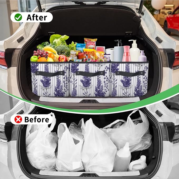 Reusable Grocery Bags Heavy Duty Shopping Bags Foldable Large Tote Bags with Long Handles & Hard Bottom