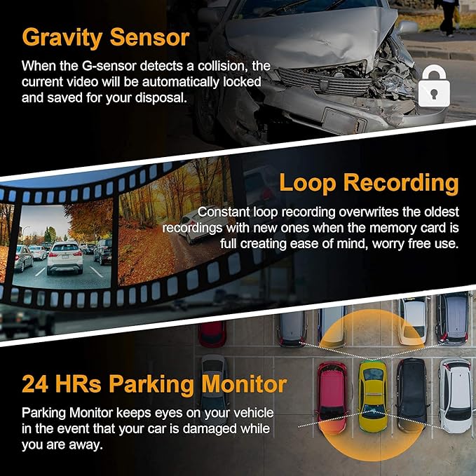 REXING M2 Smart BSD ADAS Dual Mirror Dash CAM 12” IPS Touch Screen, 1080p (Front+Rear),GPS,Stream Media, Parking Monitor, Nig