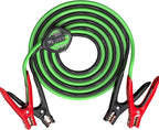 Heavy Duty Jumper Cables,4 Gauge 20 Feet Battery Booster Cable,Automotive Wire for Cars Trucks with Smart Safety Protector,Carry Bag,Safety Gloves and Iron Brush