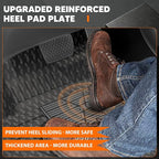 KUST Floor Mats for 2022-2026 Honda Civic Sedan Hatchback Si Accessories (Without USB Port, Not for Hybrid), All Weather Car Mats 2 Rows Floor Liners, TPE Rubber, Raised Edge, Extra Heel Pad Plate