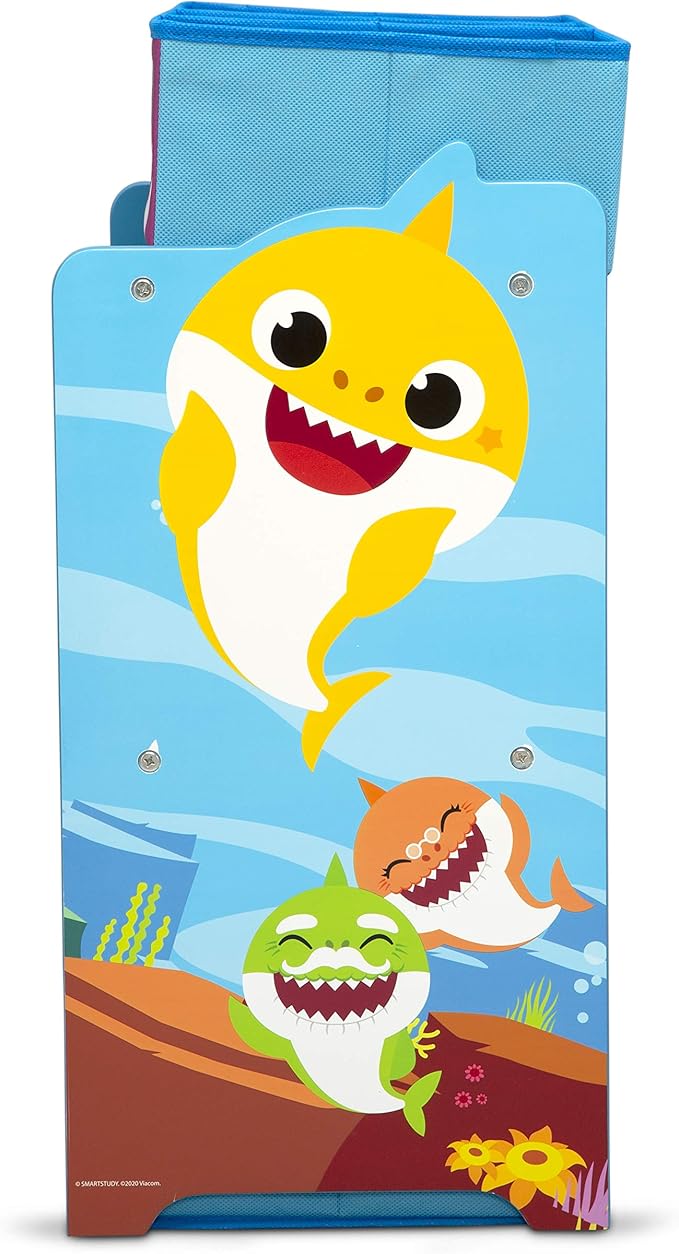 Baby Shark Design & Store 6 Bin Toy Storage Organizer by Delta Children