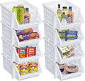 Skywin TidyFriend Small Stackable Storage Bins for Toy Organizer and Storage 8 Pack, Toy Storage Organizer for Kids Room and 