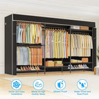 Ulif E13C Max Heavy Duty Closet Organizer System，Freestanding Clothing Racks for Hanging Clothes，Adjustable Garment Rack 86" 