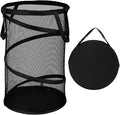 BATTOO Collapsible Laundry Basket Foldable Mesh Pop Up Hamper with Handles for Laundry Room, Bathroom, Kids Room, College Dor