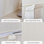 StorageWorks 6-Shelf Closet Organizers, Two 3-Shelf Separable Hanging Shelves for Closet, 12" D x 12" W x 48 ¼"H, Mixing of B