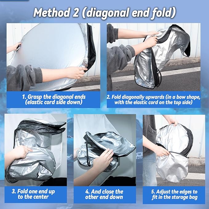 Windshield Sun Shade for 2007-2011 Toyota Camry, Car Front Window Sunshade with 240T Sun Visor Protector Blocks UV Rays Heat Sun Shield Accessories