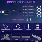 LivTee Smart Car LED Interior Lights with USB Port, LED Strip Fiber Optic Lights, Wireless App Control, Sync to Music, Car Accessories Gifts for Women and Men, 5 in 1