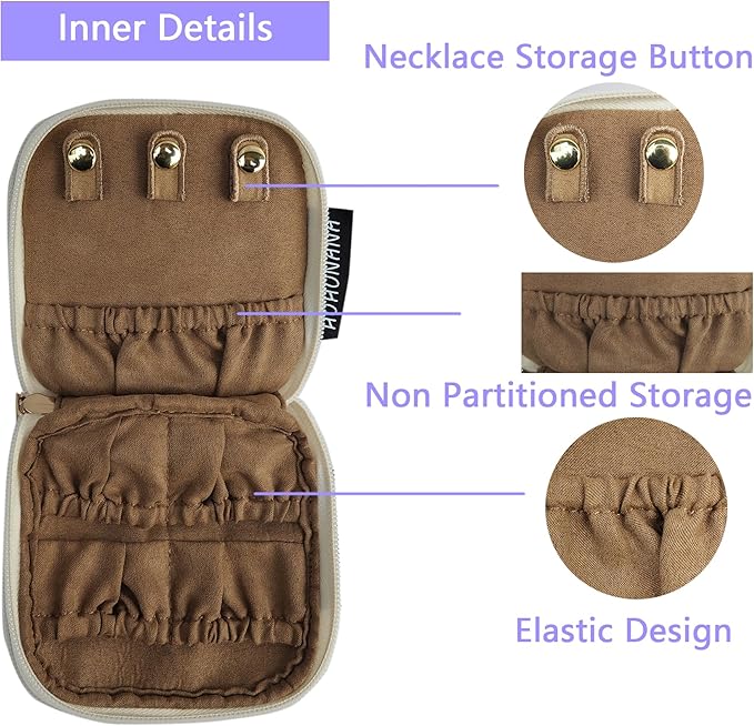 Cute Jewelry Bag, Small Jewelry Organizer Travel Jewelry Pouch Christmas Gifts for Women Velvet Jewelry Storage Case for Brac