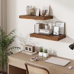 Fun Memories 24 Inch Floating Shelves Wall-Mounted, 12 Inch Deep Wall Shelves, 24 x 12 Floating Shelf, Deep Storage Shelf for