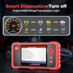 Launch Crp123 V2.0 Obd2 Scanner, 2026 Engine/Abs/SRS/Transmission Car Diagnostic Tool with Oil Reset/Throttle Adaption/SAS