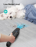 Aspiron Cordless Handheld Vacuum, 24KPA Powerful Car Vacuum, 2-Speed, 2 Charging Methods, Wireless Charger, Ergonomic Handle,
