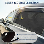 Car Window Shades,Car Window Screens for Camping,Car Window Cover for Baby,Universal Stretchable & Breathable Mesh Shades,Block Sun Rays,Fit Most Truck,SUV and Minivan(Rear 2 Pack)