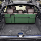Car Trunk Organizer, Backseat Hanging Large Storage with Adjustable Straps,Waterproof PVC Collapsible Cargo Bag, Car Interior