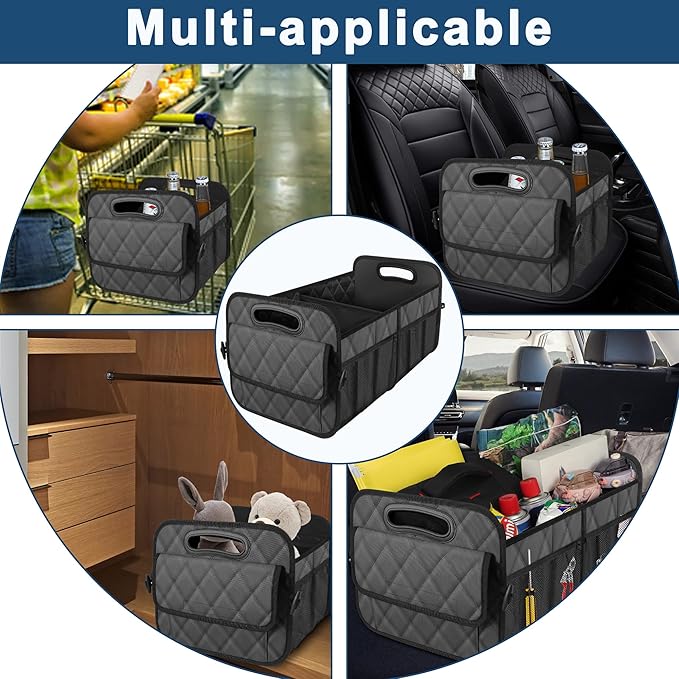 Deosk Car Trunk Organizer for SUV, Car Organizers and Storage with 6 Pocket, Car Accessories for Women/Men 70L Waterproof