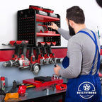 BUILTSTRONG Power Tool Organizer-6 Drill Holder Wall Mount, 3 Tier Heavy-Duty Hand Tool Storage Rack, Utility Racks, Drill Ho