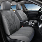 Coverado Front Seat Covers, Luxury Nappa Leather Seat Covers, Car Seat Covers Waterproof, 2 Pack Universal Seat Covers for Ca