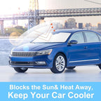 Front Windshield Sun Shade Foldable Car Front Window Sun Shade Windshield Shade Custom Fit for 2012-2022 Volkswagen VW Passat Block UV Rays Accessories Heat Keep Cooler