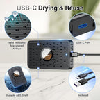 2 Pack Rechargeable Desiccant Dehumidifier for Storage with USB-C Cable,Reusable Portable Moisture Humidity Absorber Dryer