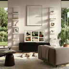 7 Tier Wall Shelf Unit & Lack Shelf, Versatile Floating Shelves for Wall, Bedroom Book Shelf, Vanity Display Shelves, Tall De