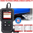 LAUNCH Creader 3001 OBD2 Scanner-2025 Upgrade Ver. Engine Fault Code Reader,Support O2 Sensor,Lifetime Free Update,Scanner for
